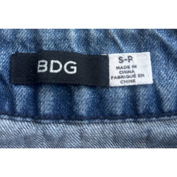 BDG Denim Jean Skirt Mini Size Small Buttons Up - Picture 10 of 12